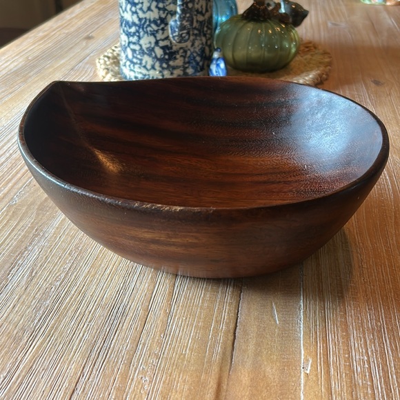 Vintage Handmade Workshop For The Blind Salvation Army Made In Haiti Wood Bowl - Picture 3 of 10